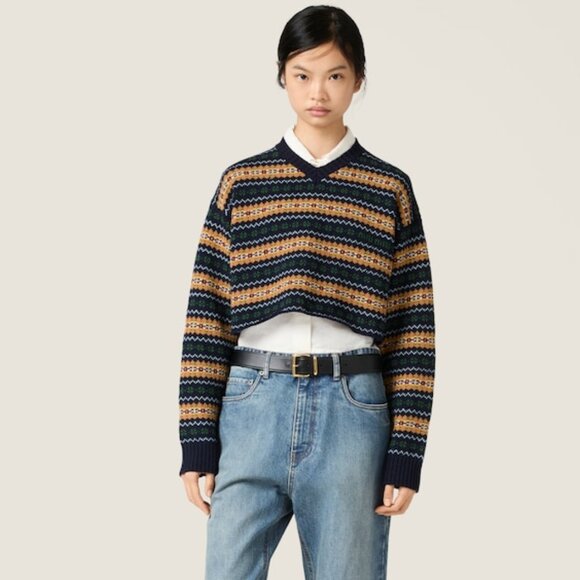 Miu Miu Sweaters - Miu Miu Wool V-neck sweater
